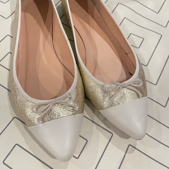 J. Crew Leather Pointed Toe Flats - Picture 4 of 12